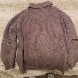 Lavender grey sweater